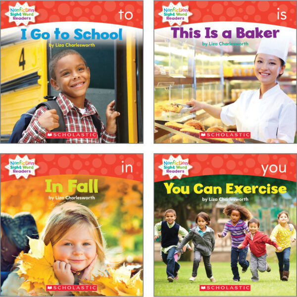 Nonfiction Sight Word Readers Classroom Tub, Level A, 6 Copies of 25 Titles