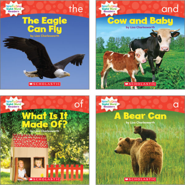 Nonfiction Sight Word Readers Classroom Tub, Level A, 6 Copies of 25 Titles