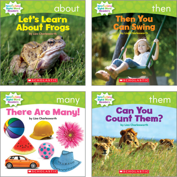Nonfiction Sight Word Readers Classroom Tub, Level C, 6 Copies of 25 Titles