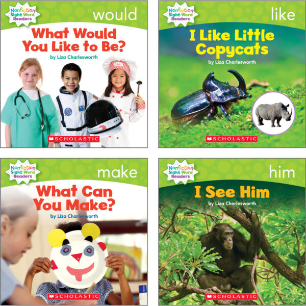 Nonfiction Sight Word Readers Classroom Tub, Level C, 6 Copies of 25 Titles