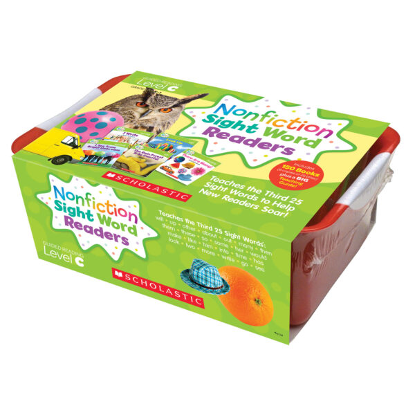 Nonfiction Sight Word Readers Classroom Tub, Level C, 6 Copies of 25 Titles