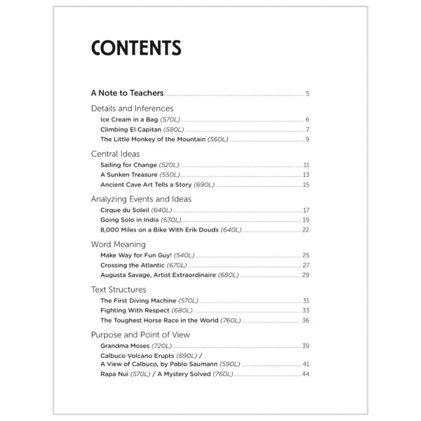 Informational Texts for Striving Readers: Grade 5