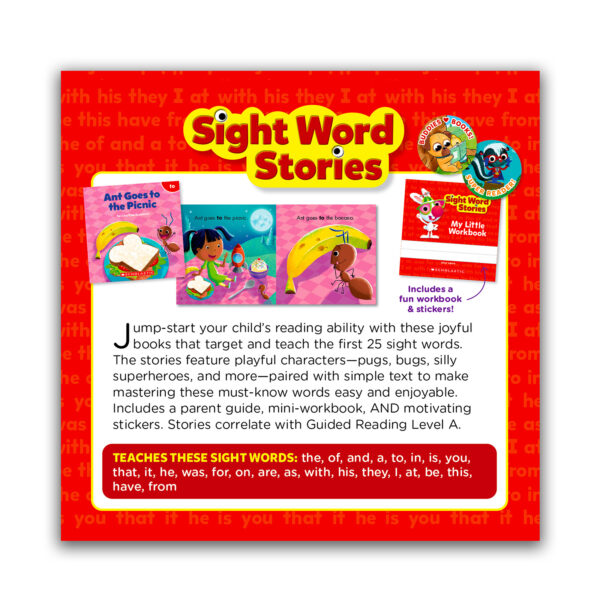 ERSSC-714921_1.jpg Sight Word Stories: Level A (Parent Pack)