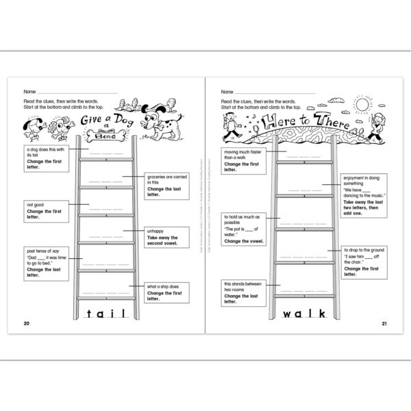 Daily Word Ladders Book, Grades 1-2