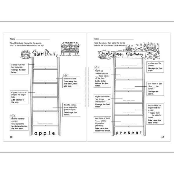 Daily Word Ladders Book, Grades 1-2