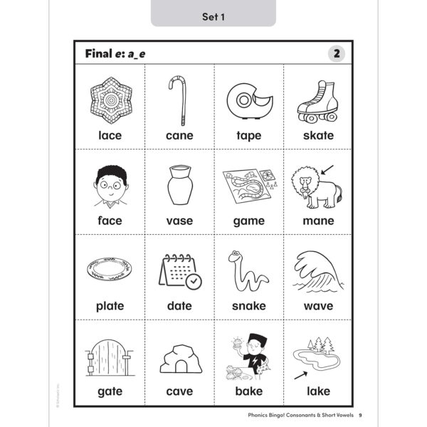 Phonics Bingo: Long & Complex Vowels Activity Book