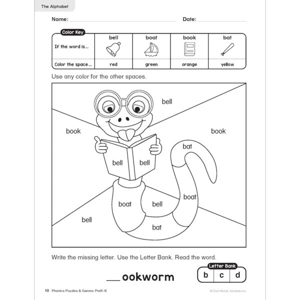 ERSSC-9781546113829_1-1.jpg Phonics Puzzles & Games Activity Book for PreK-K