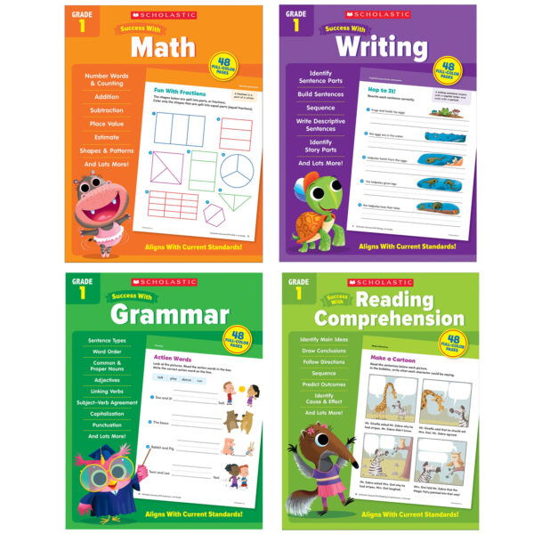 ERSSC-SWGR1ST.jpg Scholastic First Grade Success Workbooks, 4 Book Set