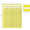 Vertical Incentive Chart, 28" x 22", Assorted Colors, Pack of 12