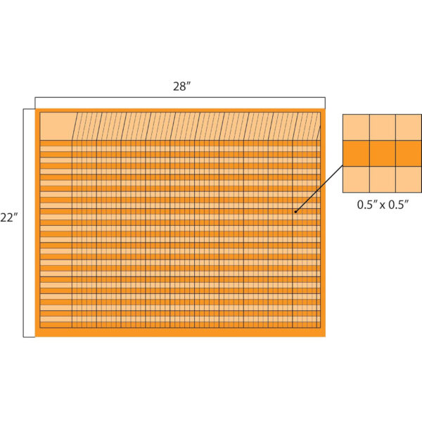Horizontal Incentive Chart, 22" x 28", Assorted Colors, Pack of 12