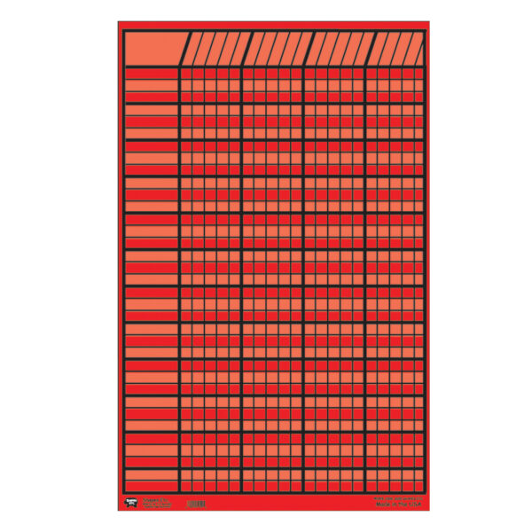 Vertical Incentive Chart, 14" x 22", Assorted Colors, Pack of 12