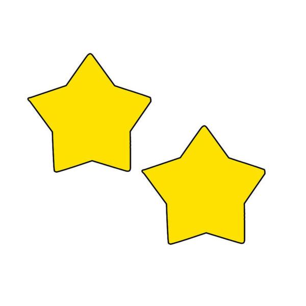 Mini Notepad, Star, 3" x 3", 35 Sheets, Pack of 12