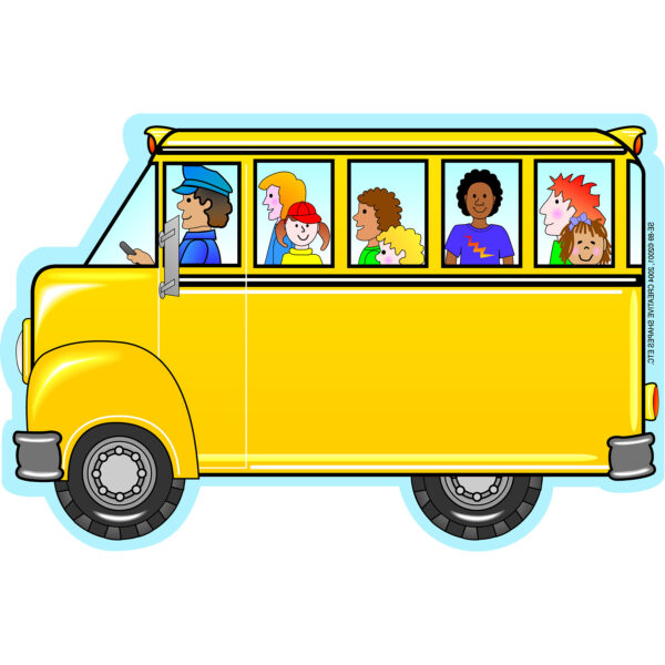 Notepad, Bus with Kids, Large, 50 Sheets, Pack of 6