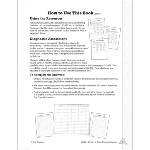 3DBook Template - Book07 180 Days of Social-Emotional Learning for Kindergarten