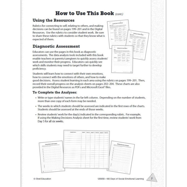 3DBook Template - Book07 180 Days of Social-Emotional Learning for Second Grade