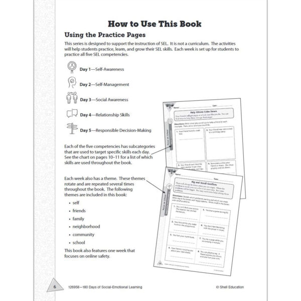 3DBook Template - Book07 180 Days of Social-Emotional Learning for Second Grade