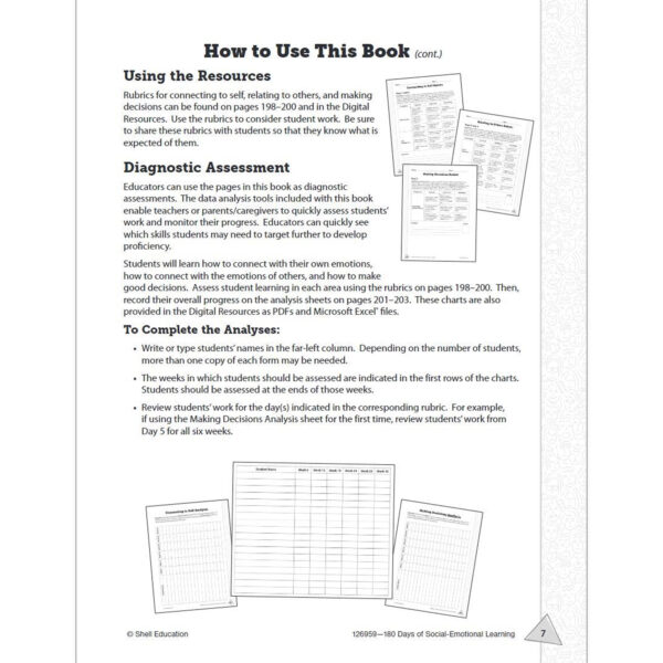 3DBook Template - Book07 180 Days of Social-Emotional Learning for Third Grade