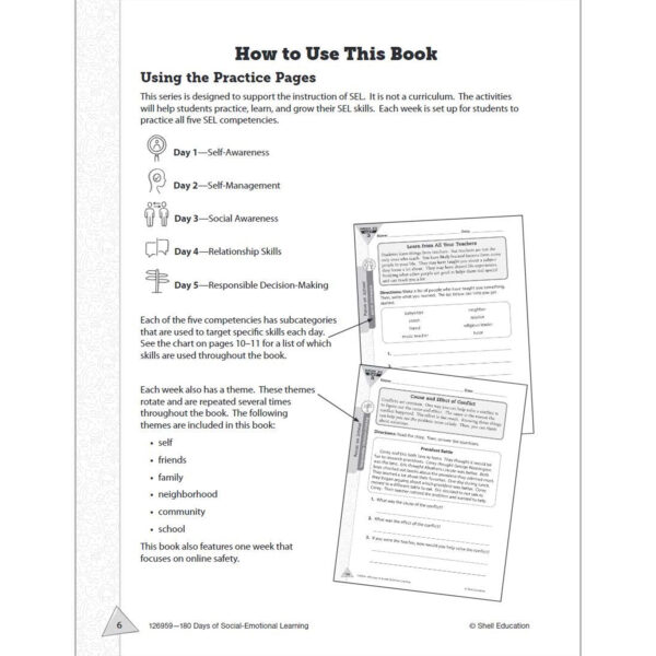 3DBook Template - Book07 180 Days of Social-Emotional Learning for Third Grade