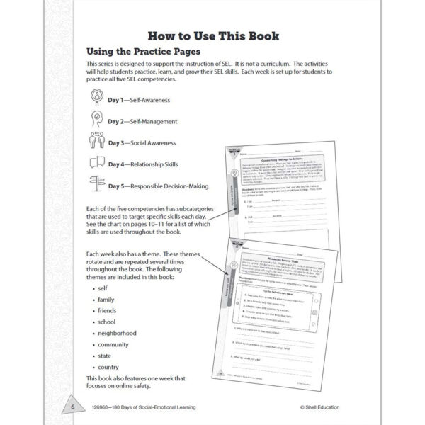 3DBook Template - Book07 180 Days of Social-Emotional Learning for Fourth Grade