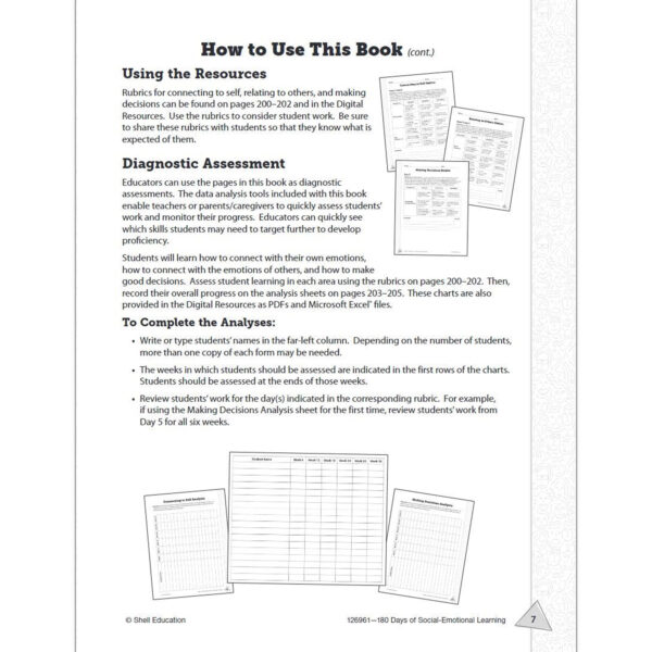 3DBook Template - Book07 180 Days of Social-Emotional Learning for Fifth Grade