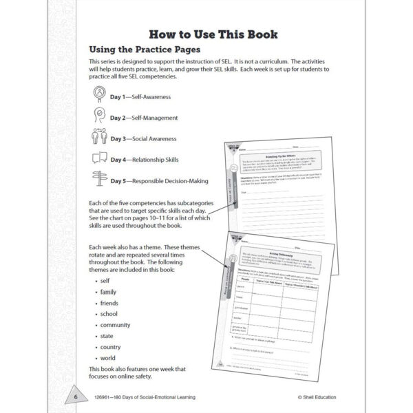 3DBook Template - Book07 180 Days of Social-Emotional Learning for Fifth Grade