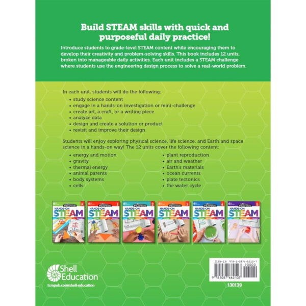 180 Days of Practice: Hands-On STEAM, Grade 6