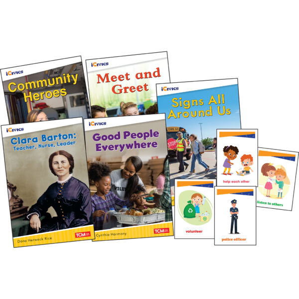 ERSSEP131226.jpg iCivics Grade K: Community & Social Awareness 5-Book Set + Game Cards