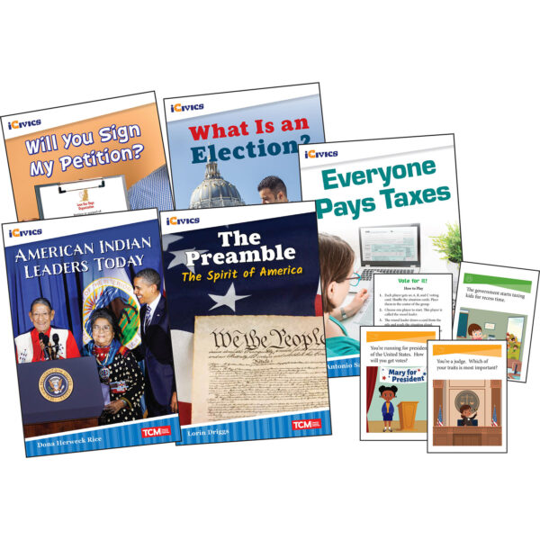 ERSSEP131233.jpg iCivics Grade 3: Leadership & Responsibility 5-Book Set + Game Cards