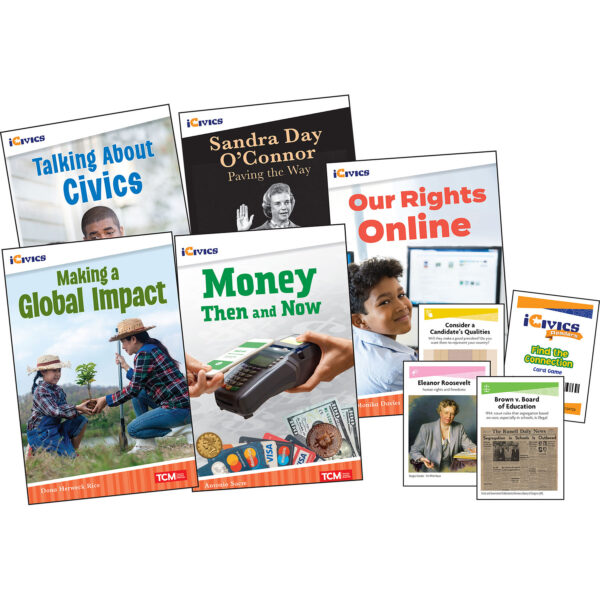 ERSSEP131236.jpg iCivics Grade 5: Community & Social Awareness 5-Book Set + Game Cards