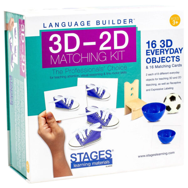 Language Builder 3D-2D Matching Kit, Everyday Objects