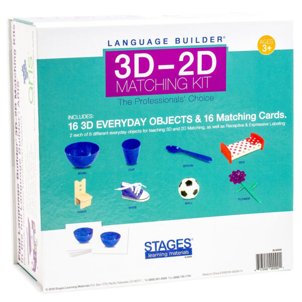 Language Builder 3D-2D Matching Kit, Everyday Objects