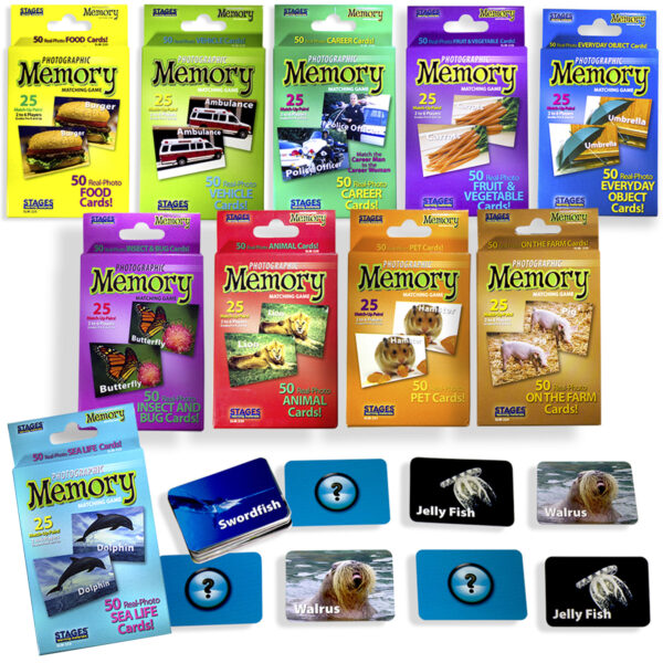 ERSSLM992.jpg Photographic Memory Matching Games, Set of 10