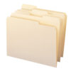 File Folders, Reinforced 1-3-Cut Tab, Letter Size, Manila, Box of 100