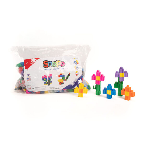 Snapo Bag Medium, Bags and Builds Building Blocks, Epic Builder's Kit, 550 Pieces