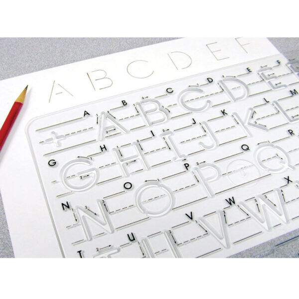 Handwriting Instruction Guide Template, Uppercase Manuscript