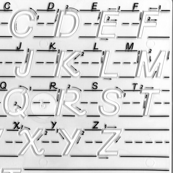 Manuscript Handwriting Templates, Transitional Uppercase