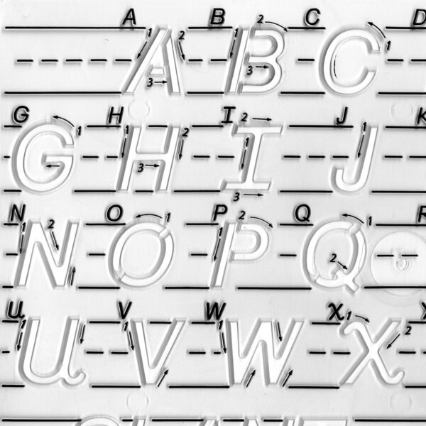 Manuscript Handwriting Templates, Transitional Uppercase