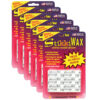 StikkiWAX Adhesive Bars-Sticks, 12 Per Pack, 6 Packs