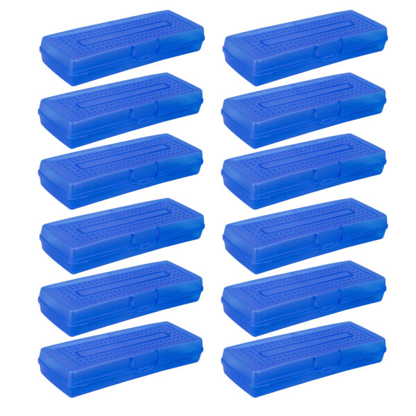 ERSSTX61633U12C-12.jpg Single Mini Pencil Storage Case, Assorted Colors, Pack of 12