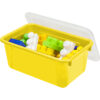 Small Cubby Bin, with Cover, Classroom Yellow, Pack of 2