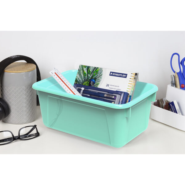 Small Cubby Bin, Teal, Pack of 5