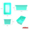 Small Cubby Bin, Teal, Pack of 5
