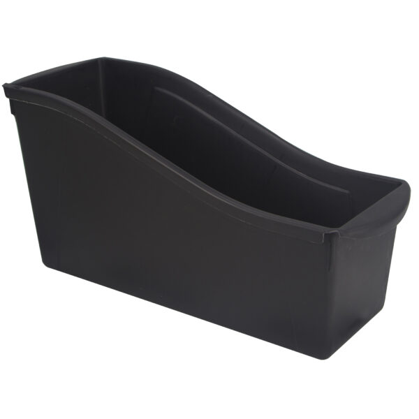 Large Book Bin, Black, Pack of 6