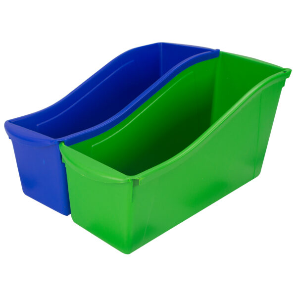 Large Book Bin, Assorted Colors, Set of 6