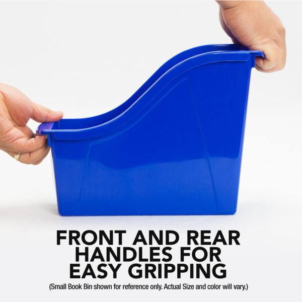 Large Book Bin, Assorted Colors, Set of 6