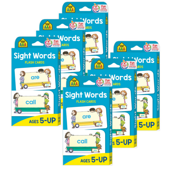 ERSSZP04002-6.jpg Sight Words Flash Cards, 6 Packs
