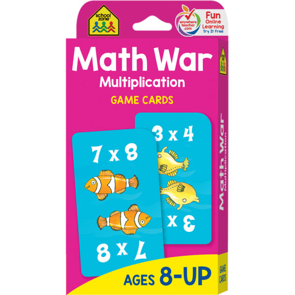 ERSSZP05032-6-1.jpg Math War Multiplication Game Cards, 6 Sets