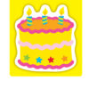 Birthday Cake Mini Accents, 36 Per Pack, 6 Packs