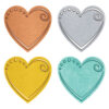 I ♥ Metal Hearts Mini Accents Variety Pack, 36 Per Pack, 6 Packs