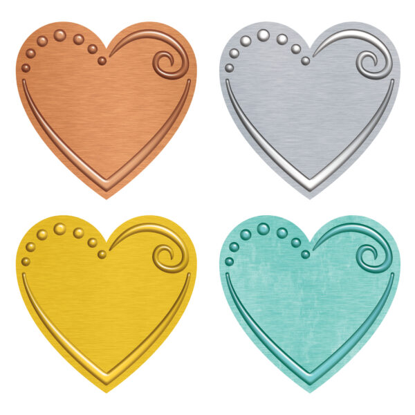 I ♥ Metal Hearts Mini Accents Variety Pack, 36 Per Pack, 6 Packs